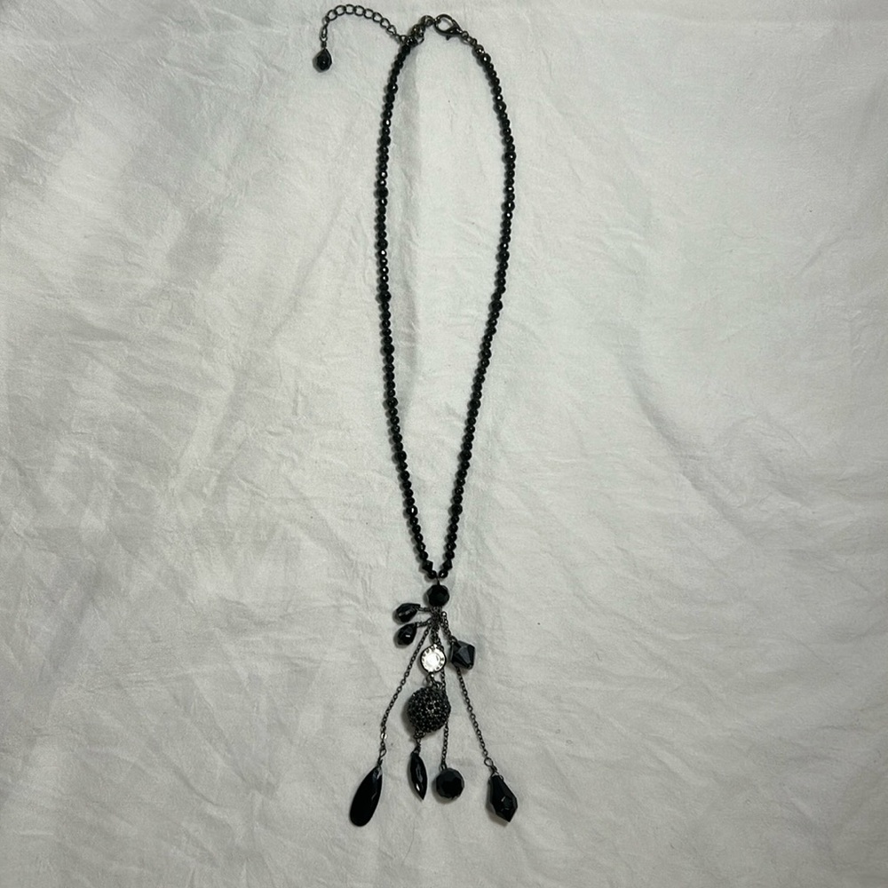 EXPRESS Black Beaded Necklace
